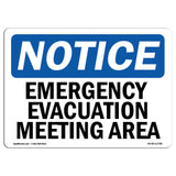 Emergency Evacuation Meeting Area Sign
