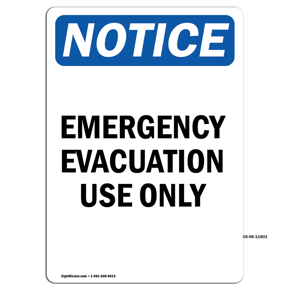 Emergency Evacuation Use Only
