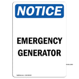 Emergency Generator Sign