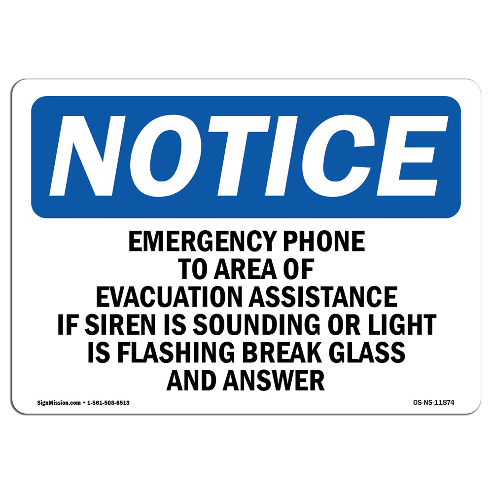 Emergency Phone To Area Of Evacuation Assistance