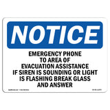 Emergency Phone To Area Of Evacuation Assistance