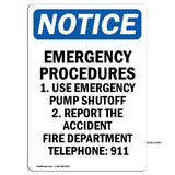 Emergency Procedures 1. Use Emergency Pump