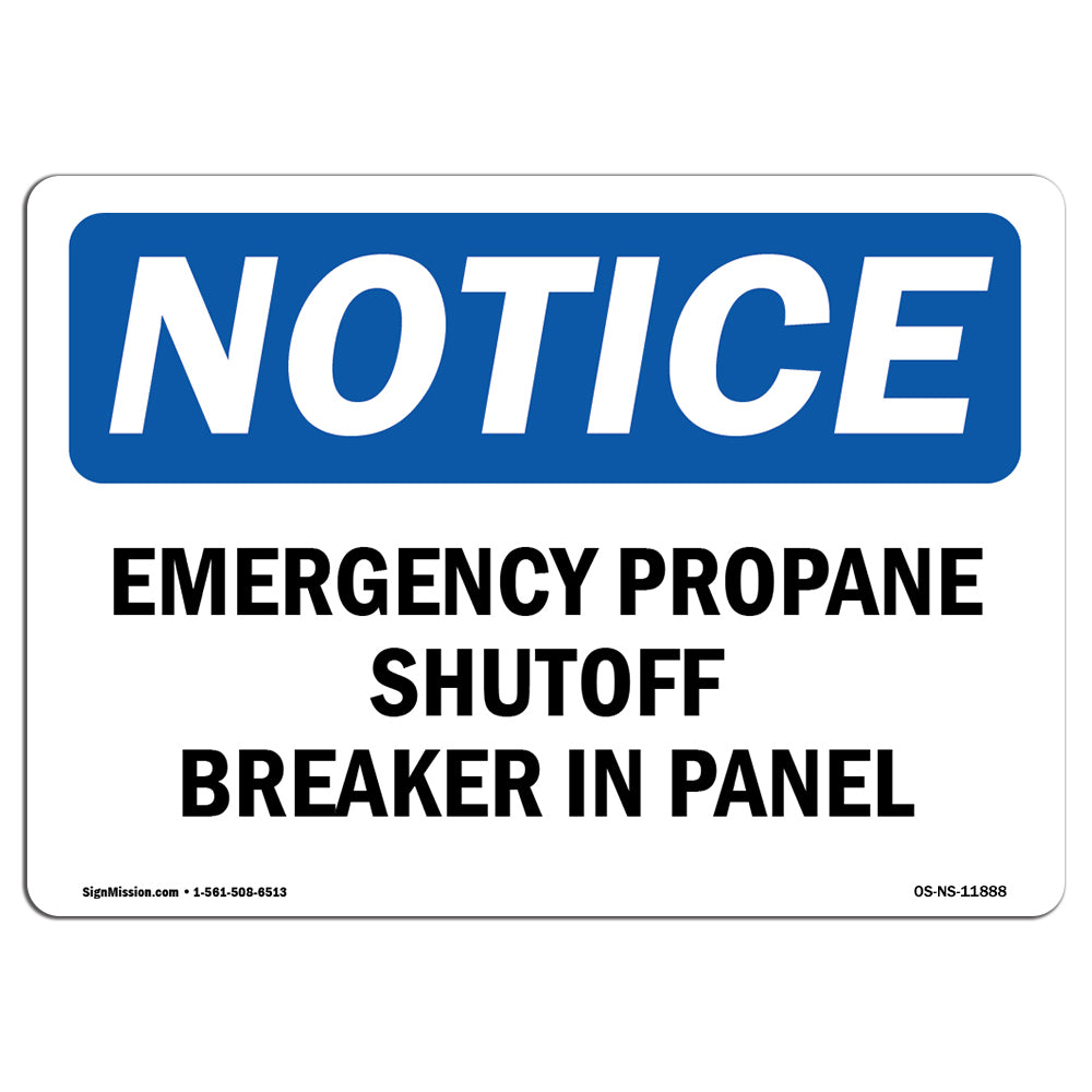 Emergency Propane Shutoff Breaker In Panel