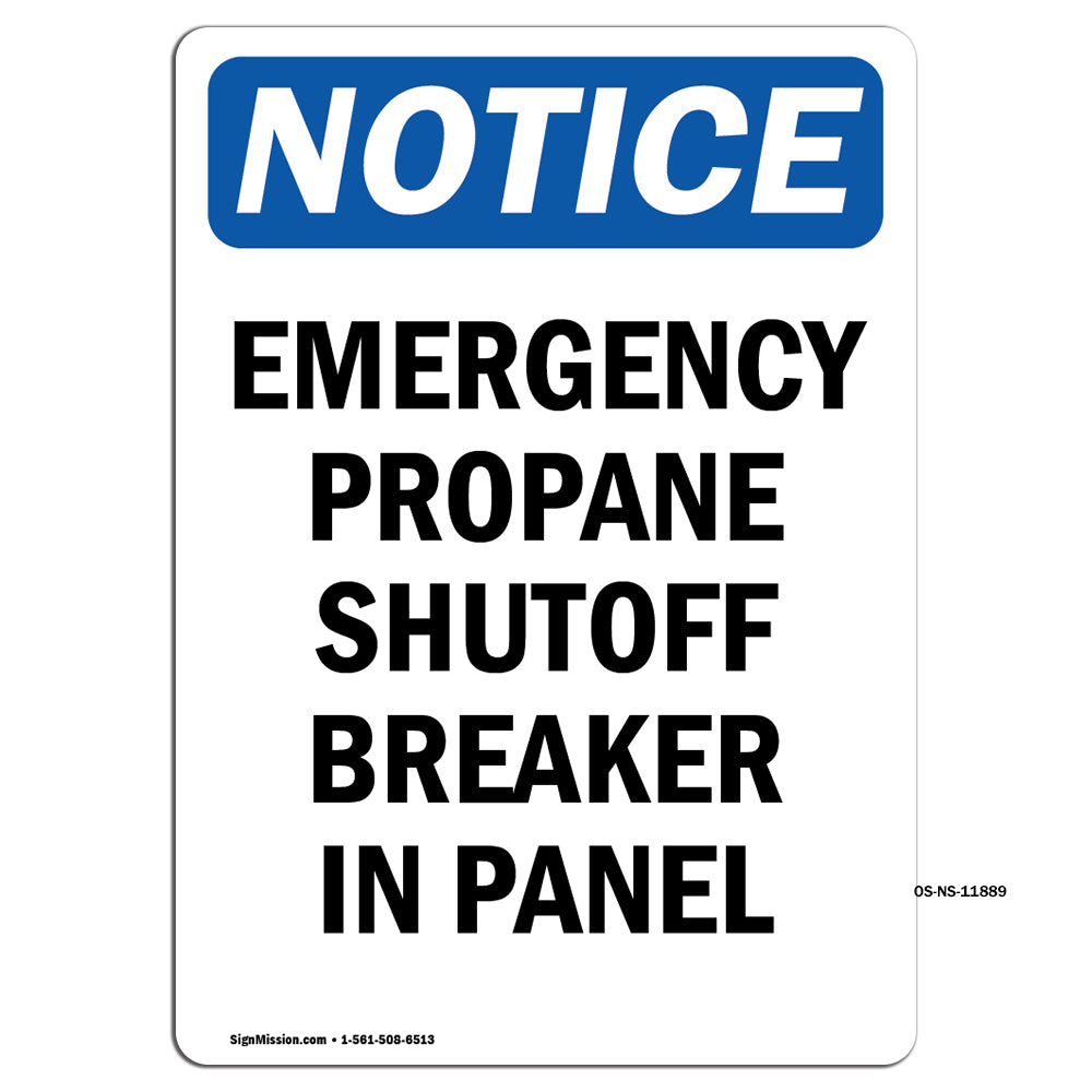 Emergency Propane Shutoff Breaker In Panel