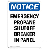 Emergency Propane Shutoff Breaker In Panel