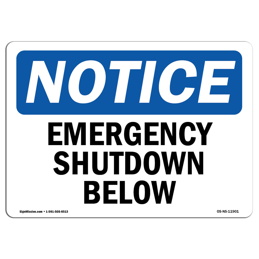 Emergency Shutoff Below