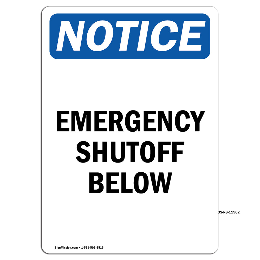 Emergency Shutoff Below