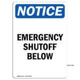 Emergency Shutoff Below
