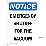 Emergency Shutoff For The Vacuum