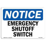 Emergency Shutoff Switch Sign