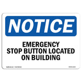 Emergency Stop Button Located On Building