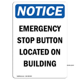 Emergency Stop Button Located On Building