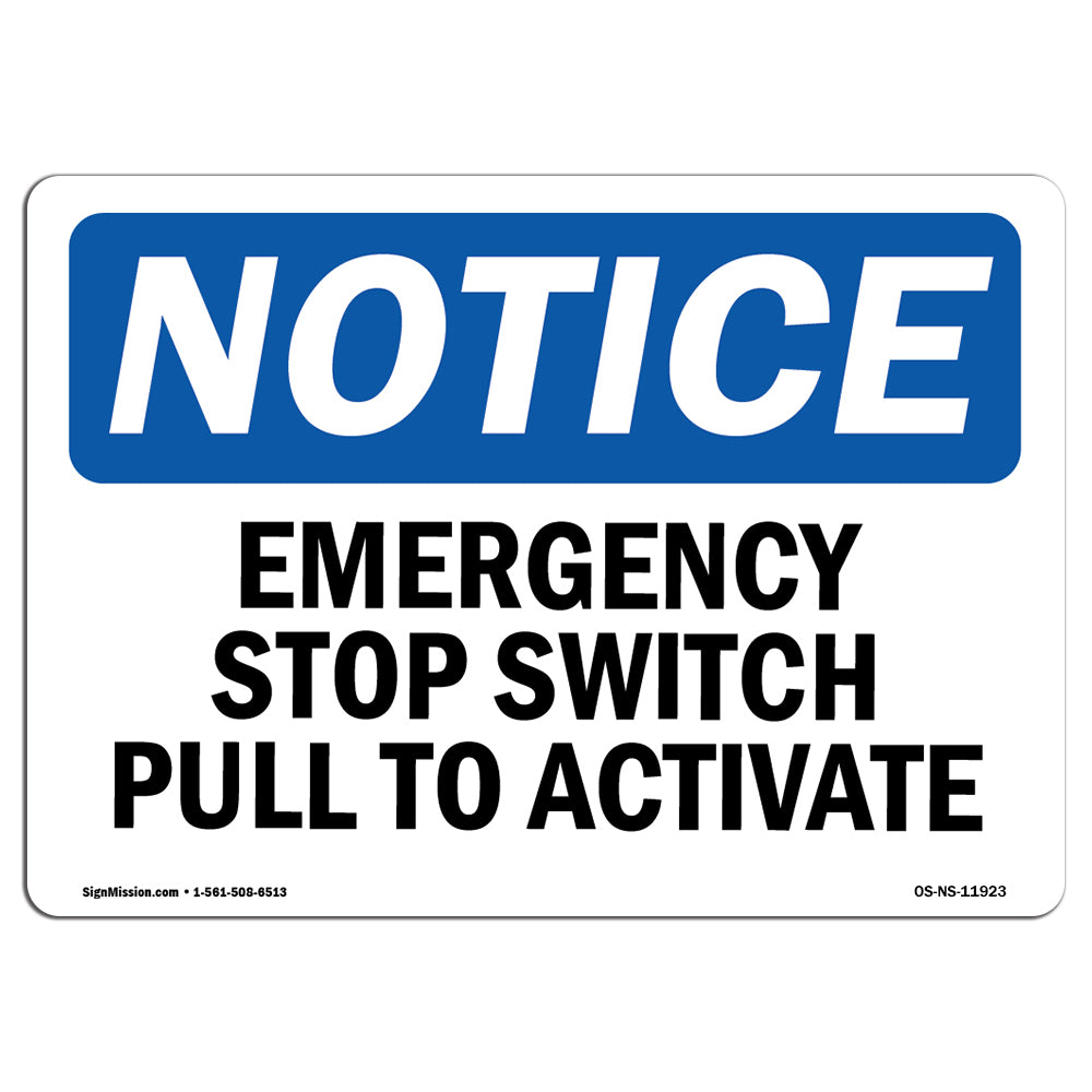 Emergency Stop Switch Pull To Activate