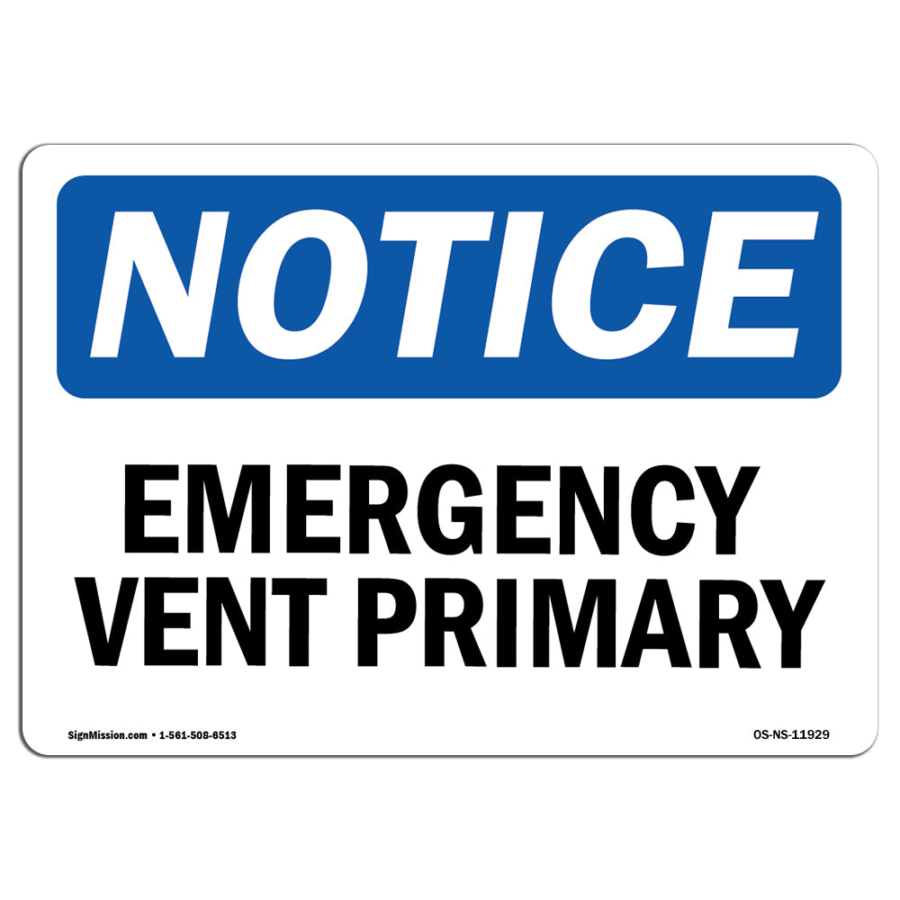 Emergency Vent Primary