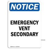 Emergency Vent Secondary