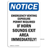 Emergency Venting Exposure Permit Required