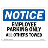 Employee Parking Only All Others Towed