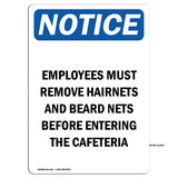Employees Must Remove Hairnets And Beard