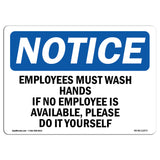 Employees Must Wash Hands If No Employee