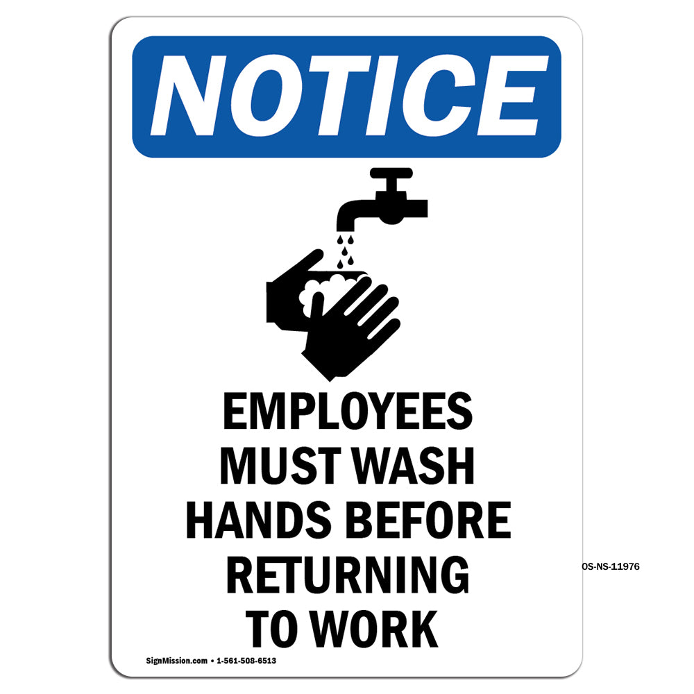 Employees Must Wash