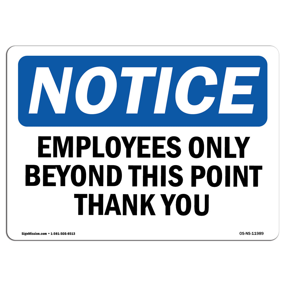 Employees Only Beyond This Point Thank You