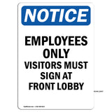Employees Only Visitors Must