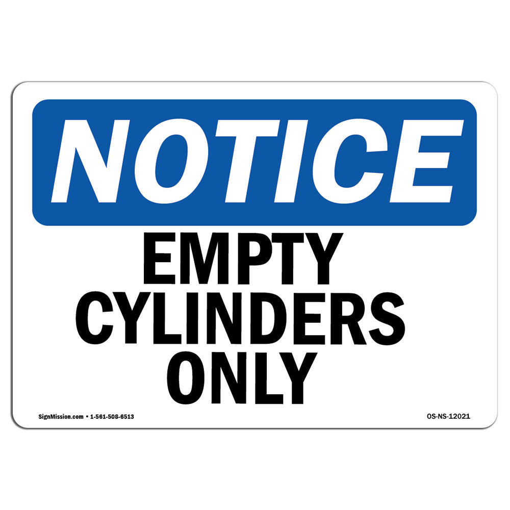 Empty Cylinders Only