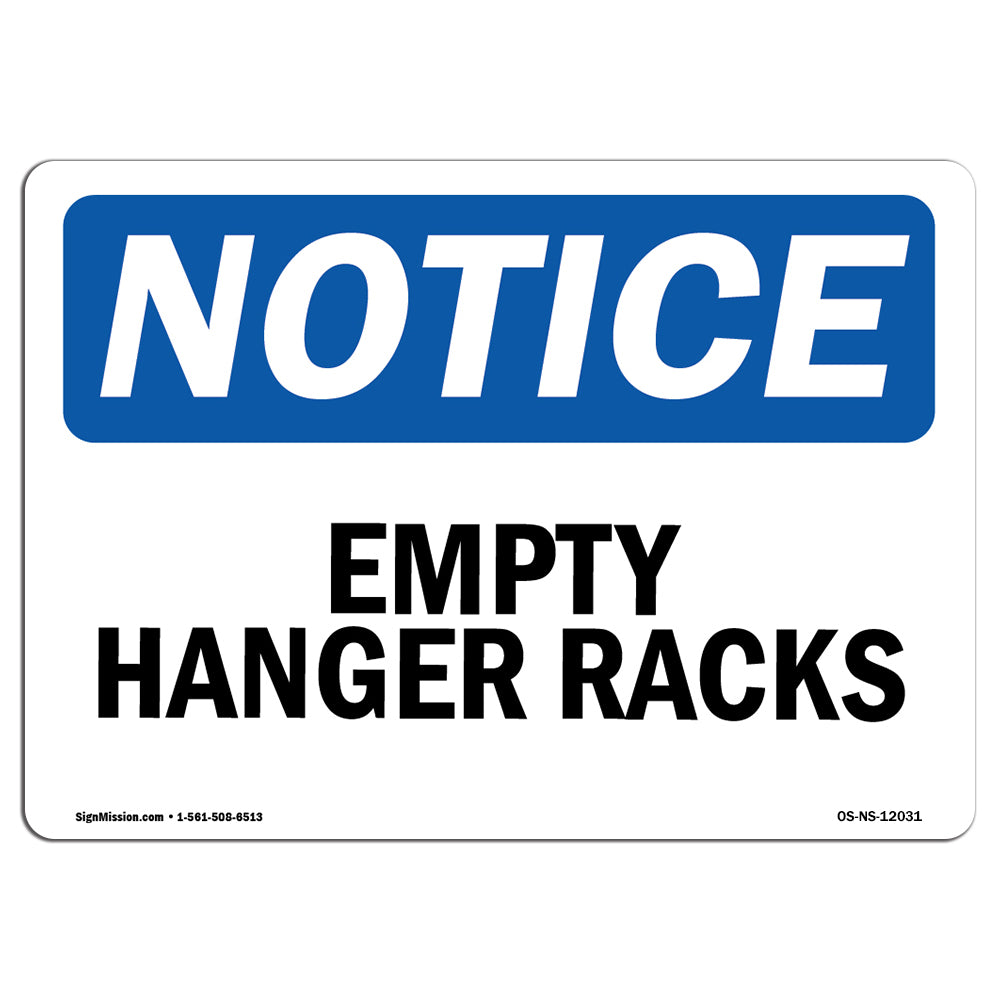 Empty Hanger Racks