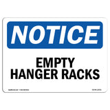 Empty Hanger Racks