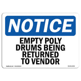 Empty Poly Drums Being Returned