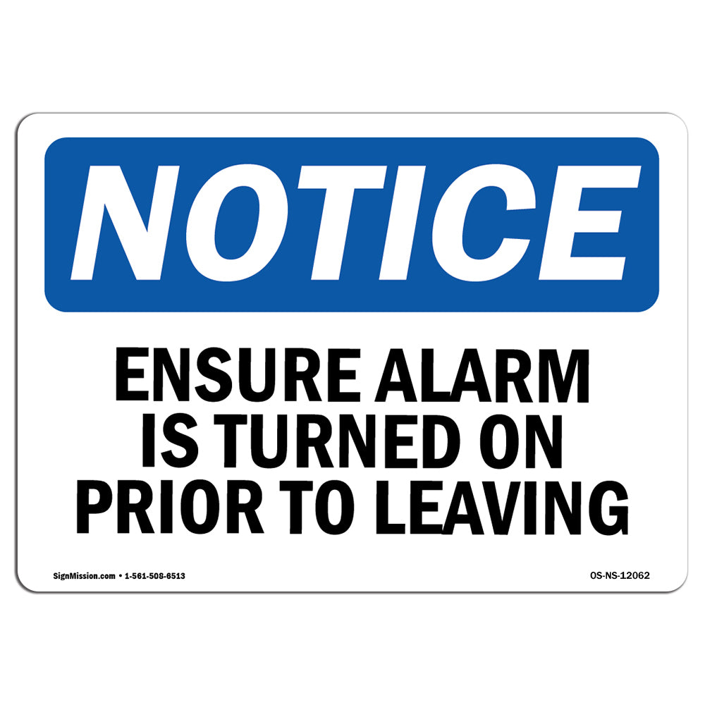Ensure Alarm Is Turned On Prior
