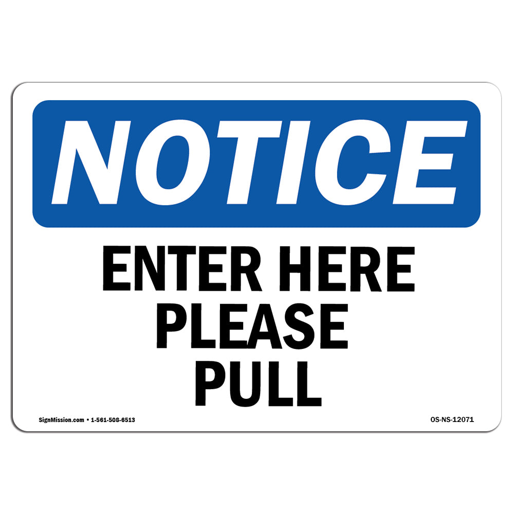 Enter Here Please Pull