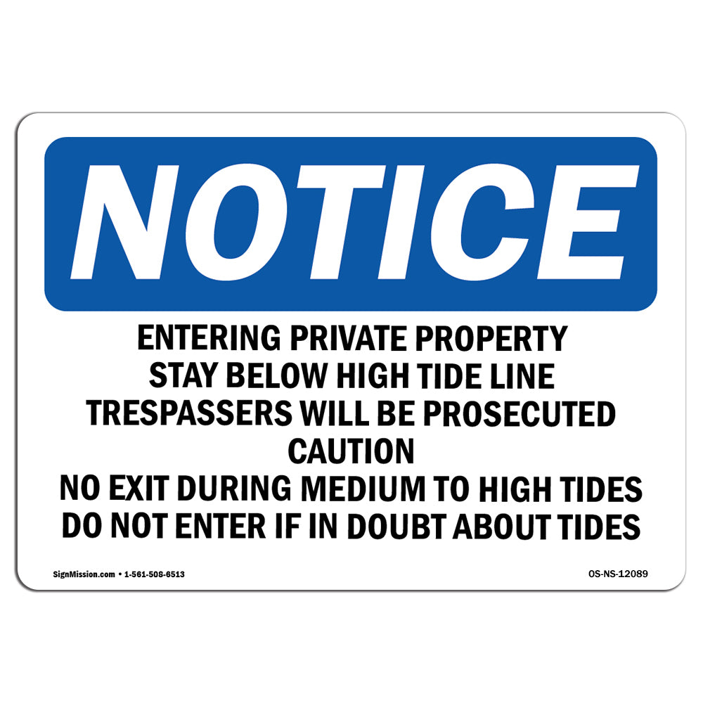 Entering Private Property Stay Below High