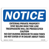 Entering Private Property Stay Below High