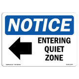 Entering Quiet Zone [Left Arrow]