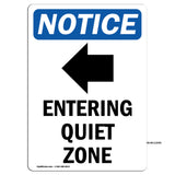 Entering Quiet Zone [Left Arrow]