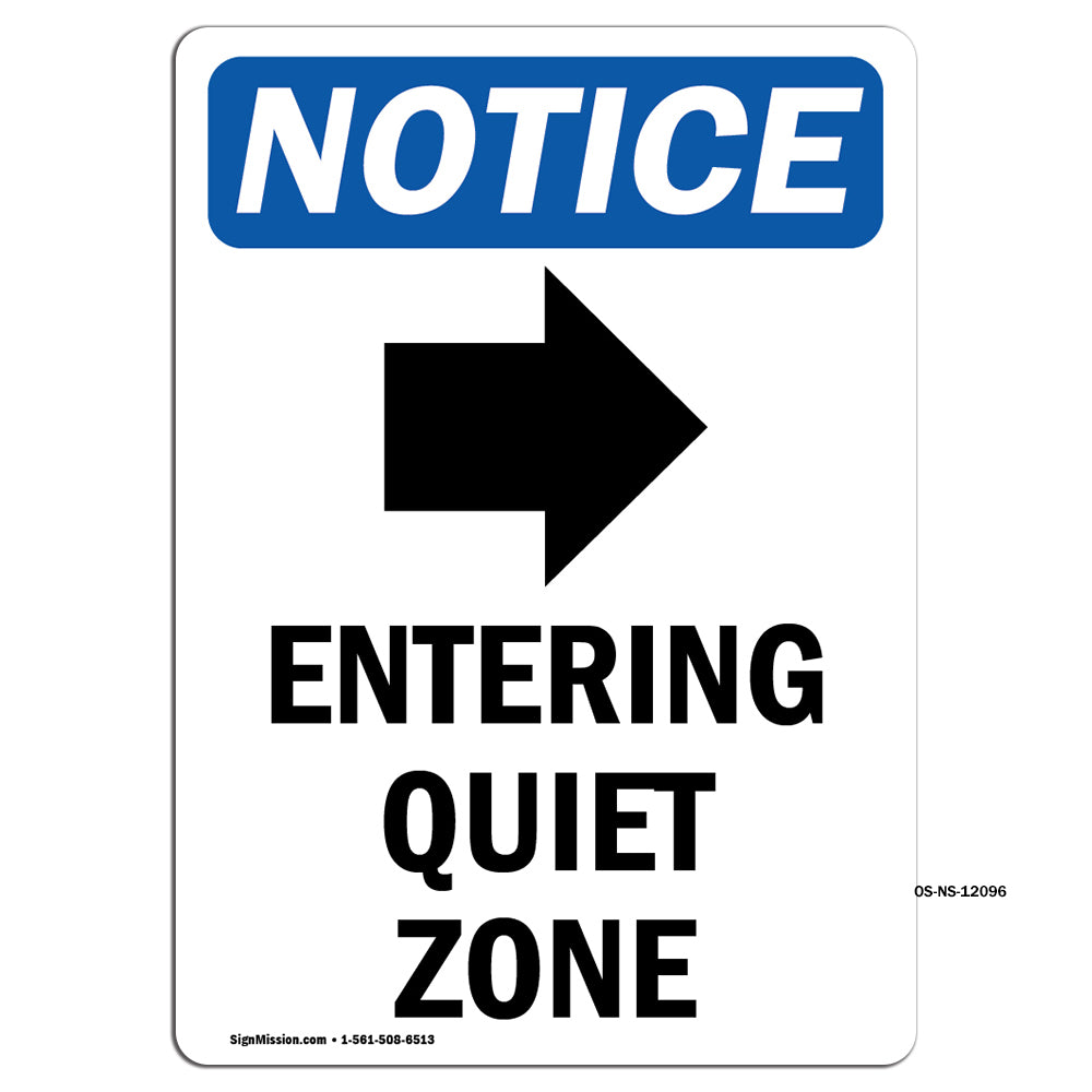 Entering Quiet Zone [Right Arrow]