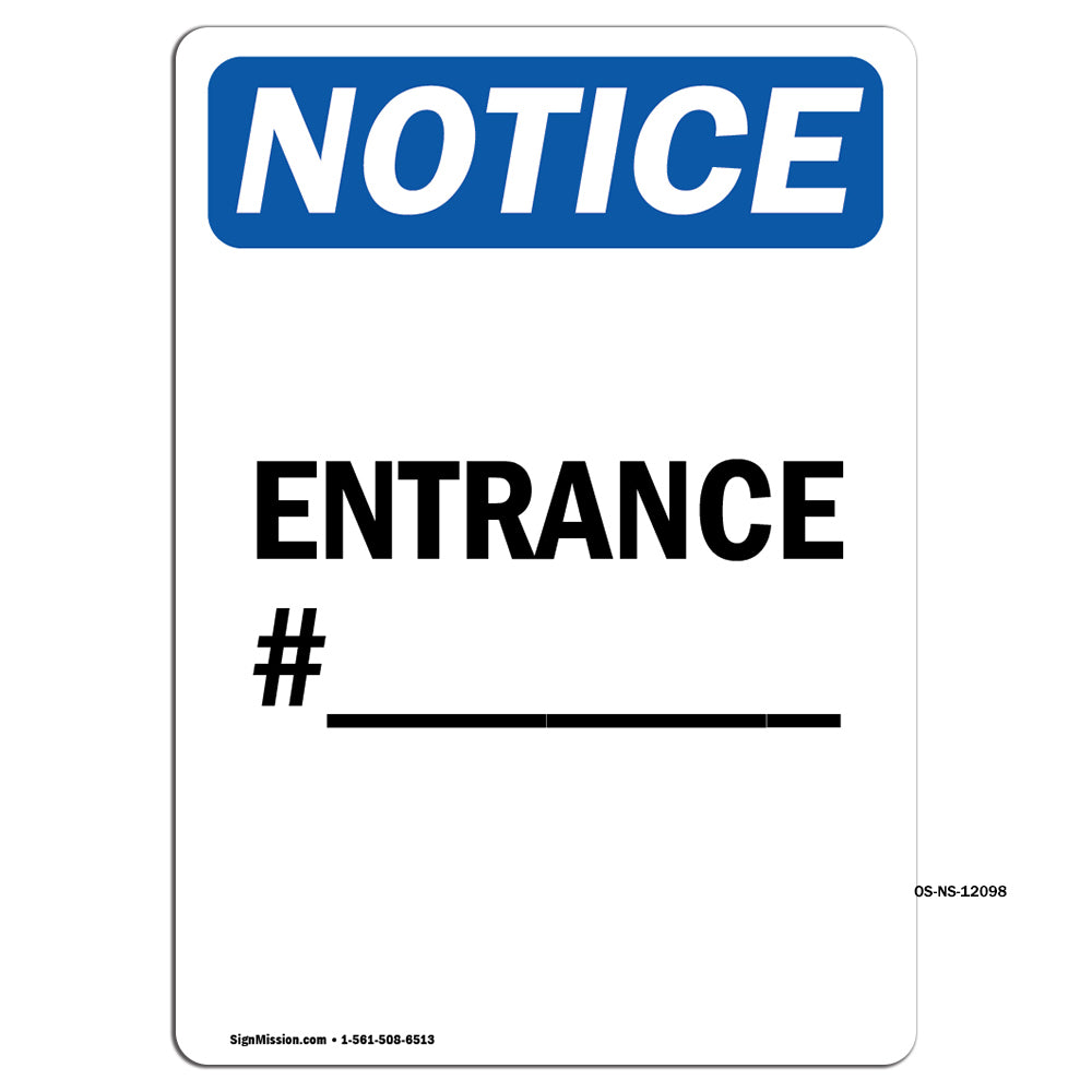 Entrance # ____