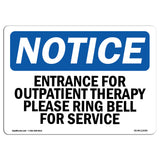 Entrance For Outpatient Therapy Please Ring