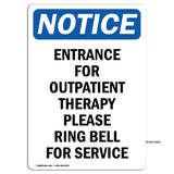 Entrance For Outpatient Therapy Please Ring