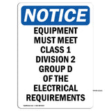 Equipment Must Meet Class 1 Division 2 Group