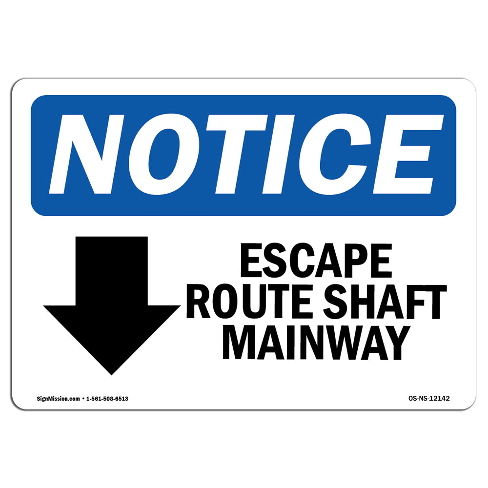Escape Route Shaft Manway [Down Arrow]