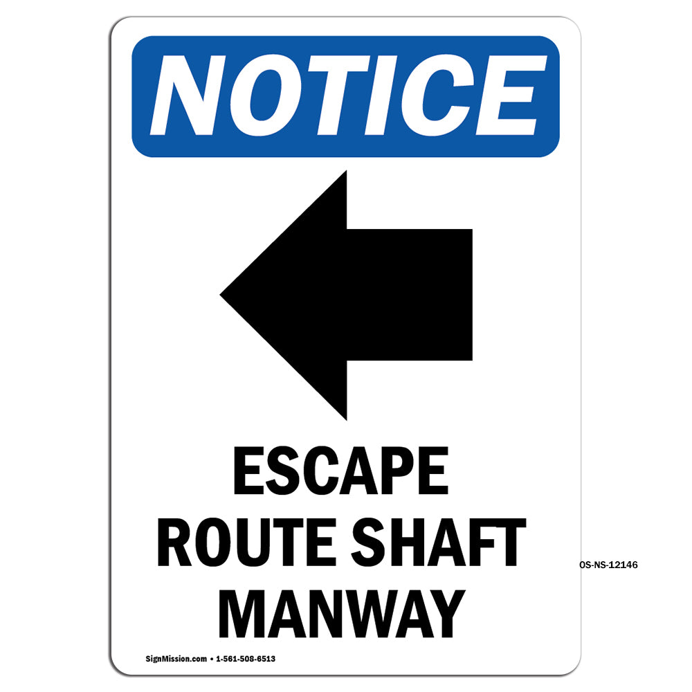 Escape Route Shaft Manway [Left Arrow]