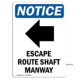 Escape Route Shaft Manway [Left Arrow]