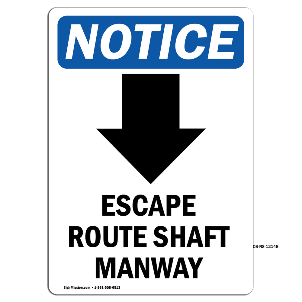 Escape Route Shaft Manway [Down Arrow]