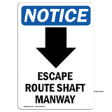 Escape Route Shaft Manway [Down Arrow]