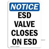 ESD Valve Closes On ESD