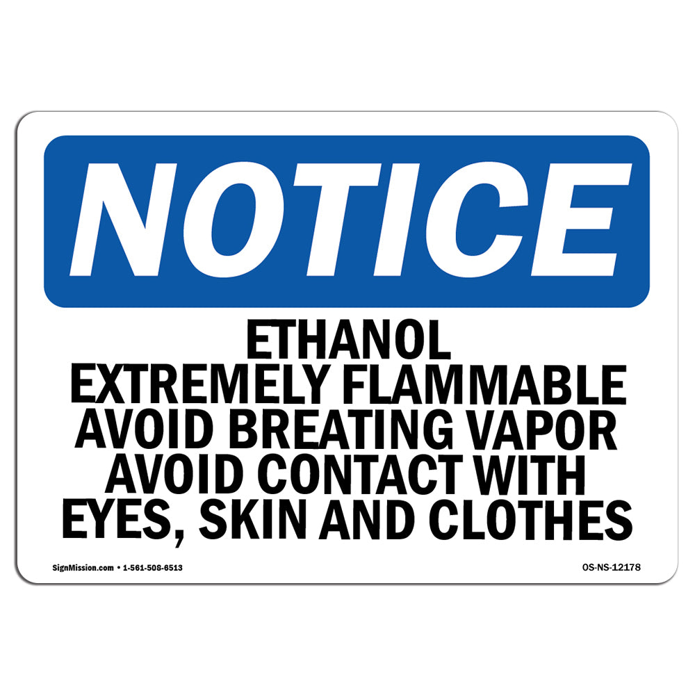 Ethanol Extremely Flammable Avoid Breathing