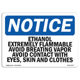 Ethanol Extremely Flammable Avoid Breathing