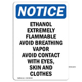 Ethanol Extremely Flammable Avoid Breathing
